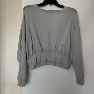 cropped long sleeve thermal